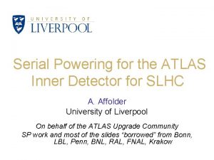 Serial Powering for the ATLAS Inner Detector for
