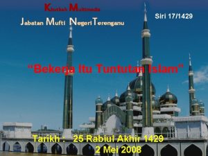 Khutbah Multimedia Jabatan Mufti Negeri Terenganu Siri 171429