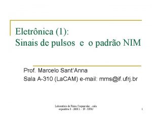 Eletrnica 1 Sinais de pulsos e o padro