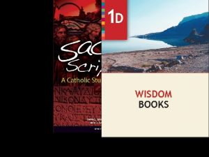 Sacred Scripture A Catholic Study of Gods Word