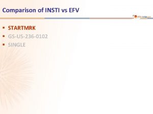 Comparison of INSTI vs EFV STARTMRK GSUS236 0102