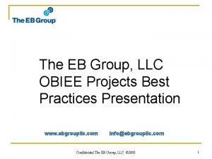 The EB Group LLC OBIEE Projects Best Practices