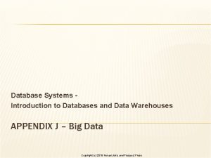 Database Systems Introduction to Databases and Data Warehouses