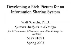 Developing a Rich Picture for an Information Sharing