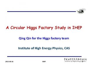 A Circular Higgs Factory Study in IHEP Qing