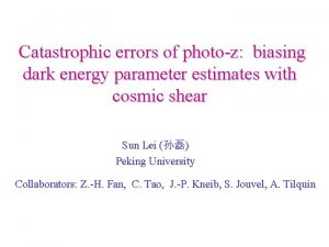 Catastrophic errors of photoz biasing dark energy parameter