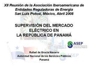 XII Reunin de la Asociacin Iberoamericana de Entidades