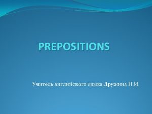 The TransSiberian railway Use the prepositions in the