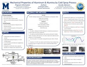 Mechanical Properties of Aluminum Alumina by Cold Spray