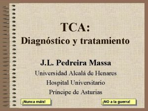 TCA Diagnstico y tratamiento J L Pedreira Massa