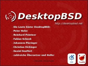 Die Leute hinter Desktop BSD Peter Hofer Reinhard