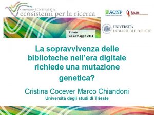 La sopravvivenza delle biblioteche nellera digitale richiede una