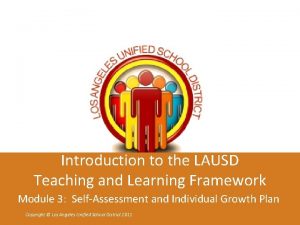 Introduction to the LAUSD Teaching and Learning Framework