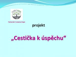 Partnerstv Comenius Regio projekt Cestika k spchu Projekt