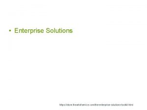 Enterprise Solutions https store theartofservice comtheenterprisesolutionstoolkit html Branch