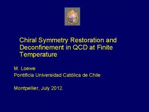 Chiral Symmetry Restoration and Deconfinement in QCD at