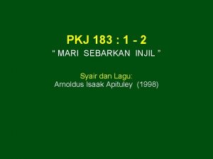 Lagu pkj 183