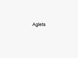 Aglets Sumrio Download e Instalao Configurao do Eclipse