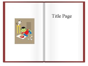 Title Page Type your text here Type your