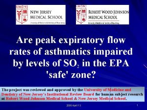 Are peak expiratory flow rates of asthmatics impaired