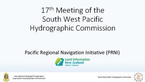 th 17 Meeting of the South West Pacific
