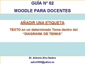 GUA N 02 MOODLE PARA DOCENTES AADIR UNA