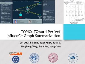 TOPIC TOward Perfect Influen Ce Graph Summarization Lei