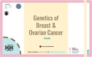 Genetics of Breast Ovarian Cancer Editing file HUMAN