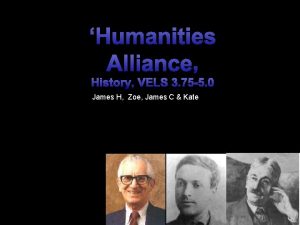 Humanities Alliance History VELS 3 75 5 0