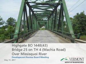 Highgate BO 144843 Bridge 25 on TH 4