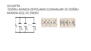 10 HAFTA DORU AKIMDA DEPOLAMA ELEMANLARI VE DORU