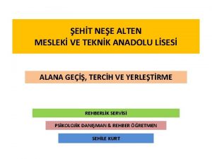 EHT NEE ALTEN MESLEK VE TEKNK ANADOLU LSES