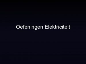 Oefeningen Elektriciteit Vraag 1 U 50 V I2