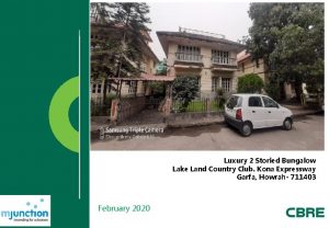 Information Memorandum Luxury 2 Storied Bungalow Lake Land