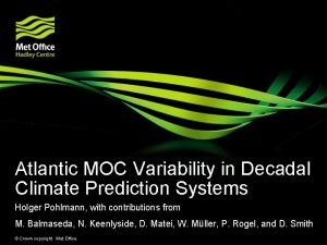 Atlantic MOC Variability in Decadal Climate Prediction Systems