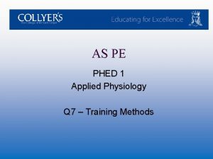 AS PE PHED 1 Applied Physiology Q 7