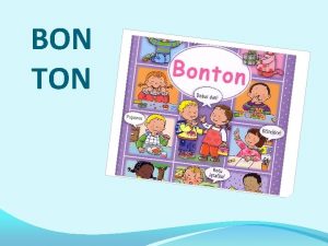 BON TON ta je to BONTON Bonton je