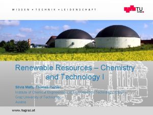 Chemical Engineering for BioBased Products W I S