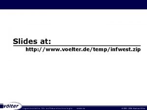 MDSD Best Practices Slides at http www voelter