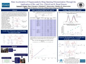 Rate Acceleration of Organocatalytic RingOpening Polymerization Through the