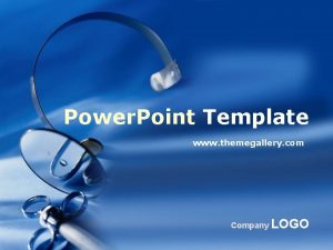 Power Point Template www themegallery com Company LOGO