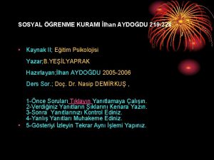 SOSYAL RENME KURAMI lhan AYDODU 219 228 Kaynak