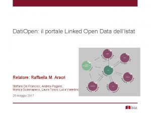 Dati Open il portale Linked Open Data dellIstat