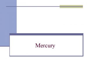 Mercury Similarities to the Moon n The Moon