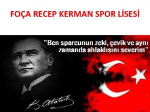 FOA RECEP KERMAN SPOR LSES Spor Lisesi Nedir