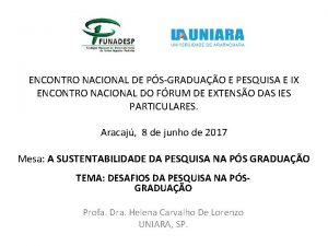 ENCONTRO NACIONAL DE PSGRADUAO E PESQUISA E IX