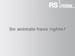 Do animals have rights Do animals have rights