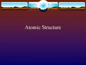 Atomic Structure History v 400 B C Democritus