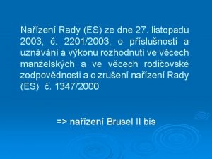 Nazen Rady ES ze dne 27 listopadu 2003