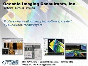 Oceanic Imaging Consultants Inc Software Services Systems Professional